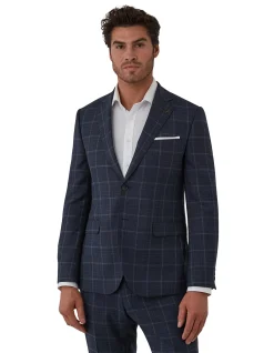 WINDOWPANE CHECK JACKET