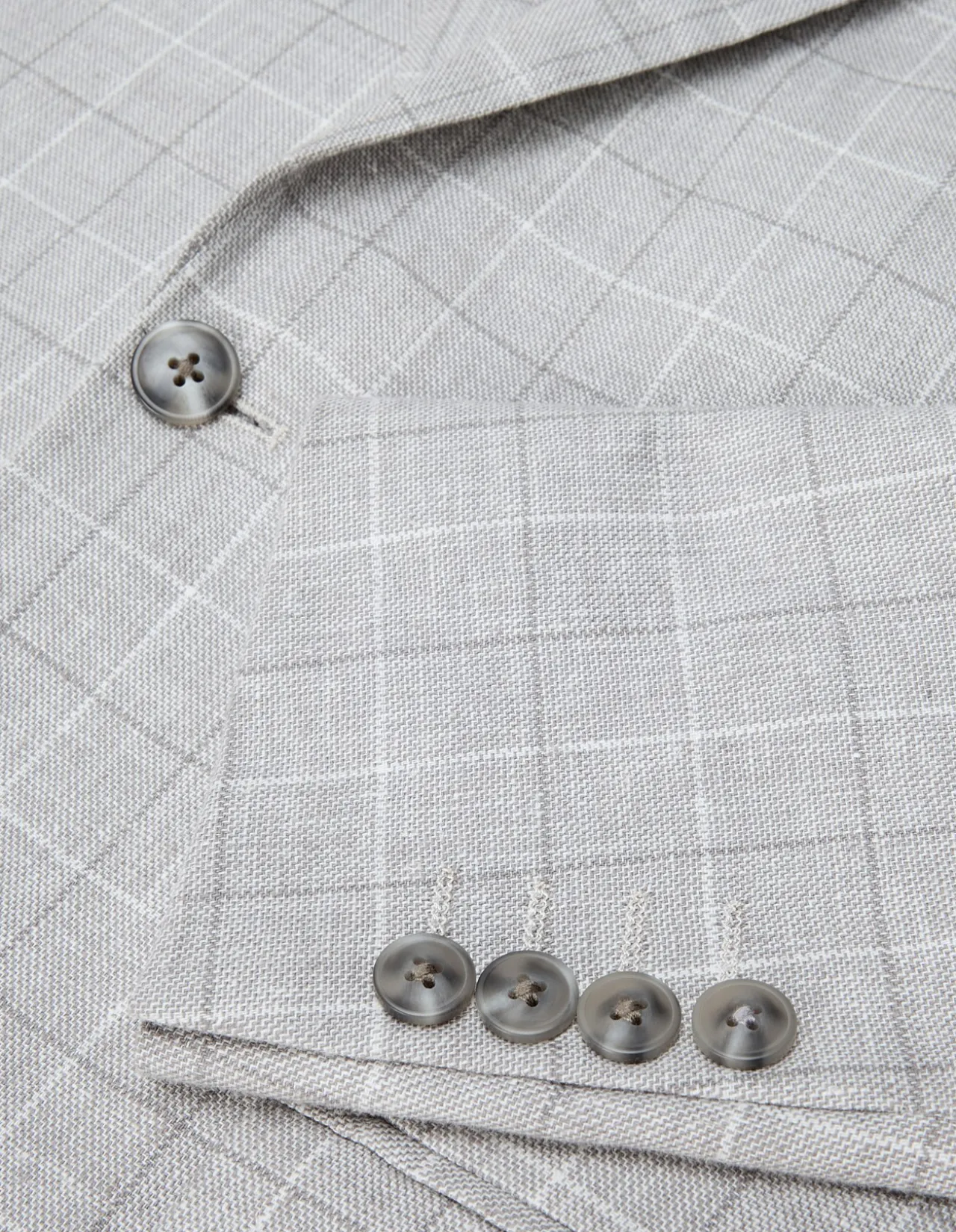 Windowpane Check Tailored Jacket