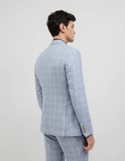 Windowpane Check Tailored Jacket