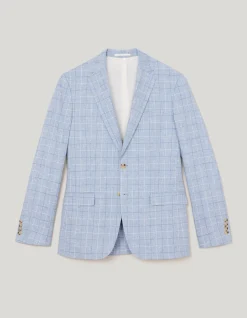 Windowpane Check Tailored Jacket