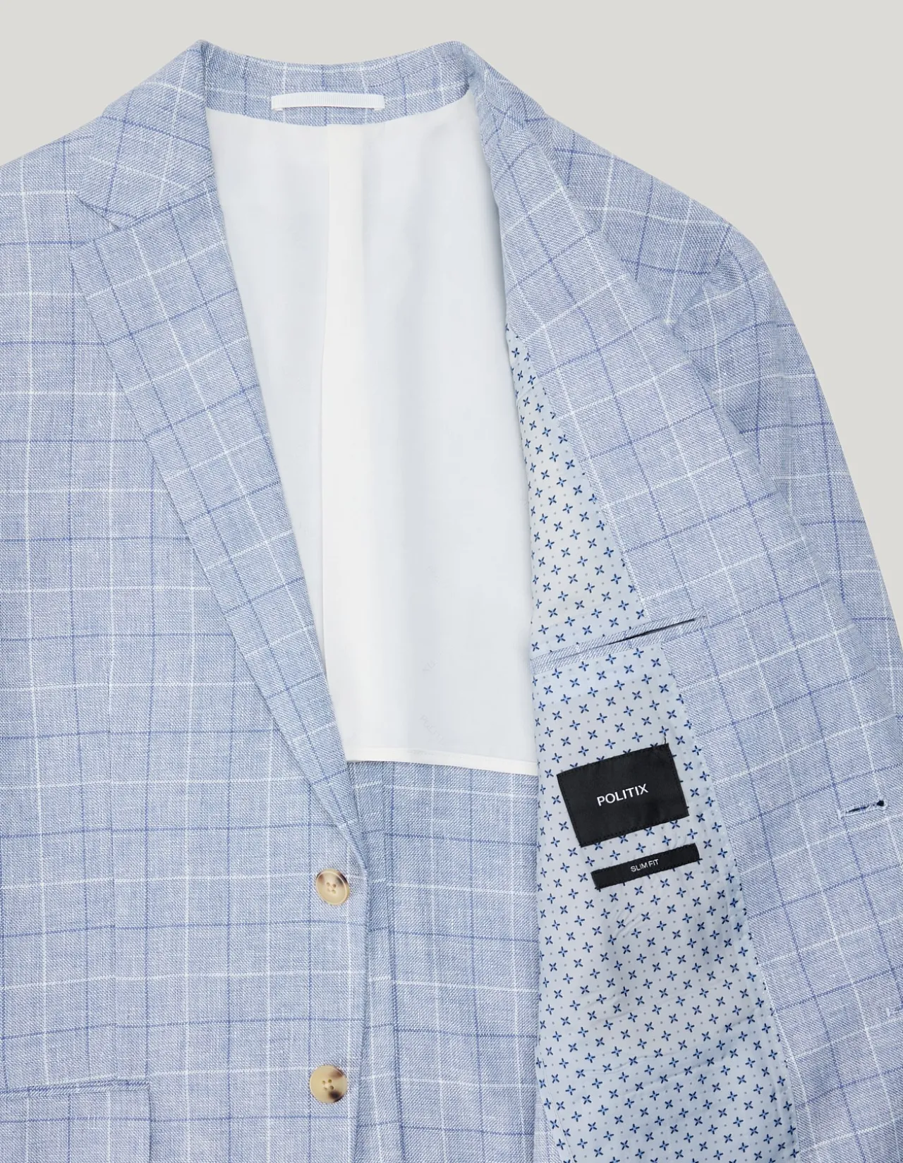 Windowpane Check Tailored Jacket
