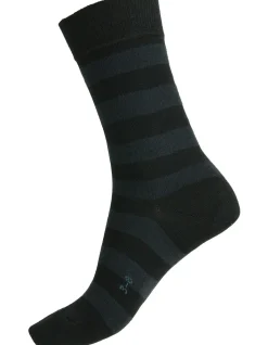 women's cotton striped health crew cut sock