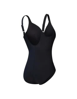 Womens Shaping Cross Knot One Piece Swimsuit