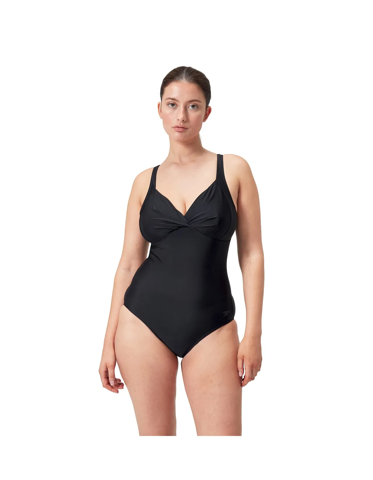 Womens Shaping Cross Knot One Piece Swimsuit
