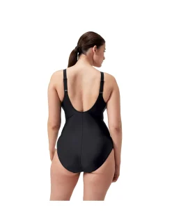 Womens Shaping Cross Knot One Piece Swimsuit