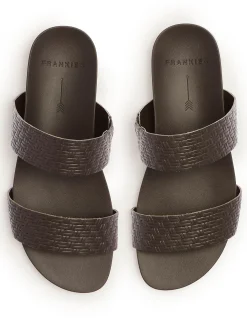 WOMEN'S Venice Chocolate Emboss SANDAL