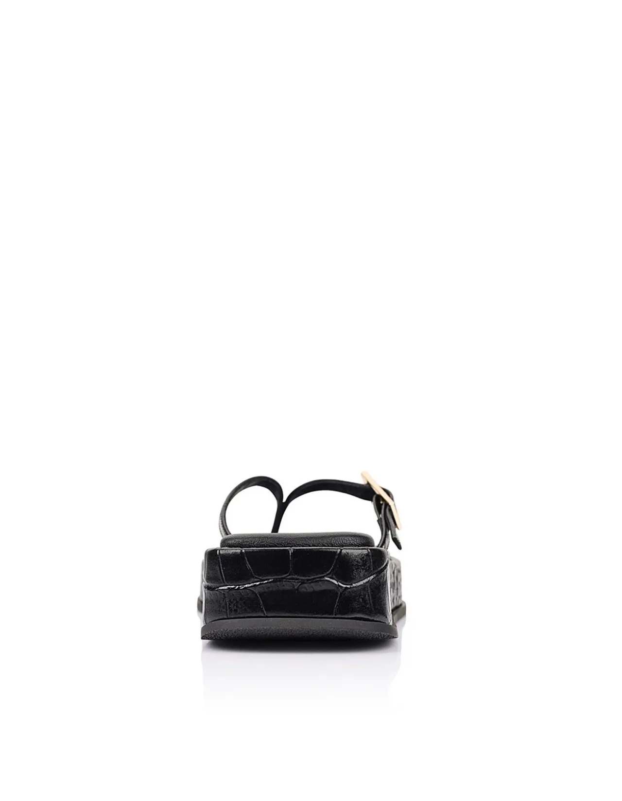 WOMEN'S Josie Croc-Embossed Leather Thong Platform SANDAL