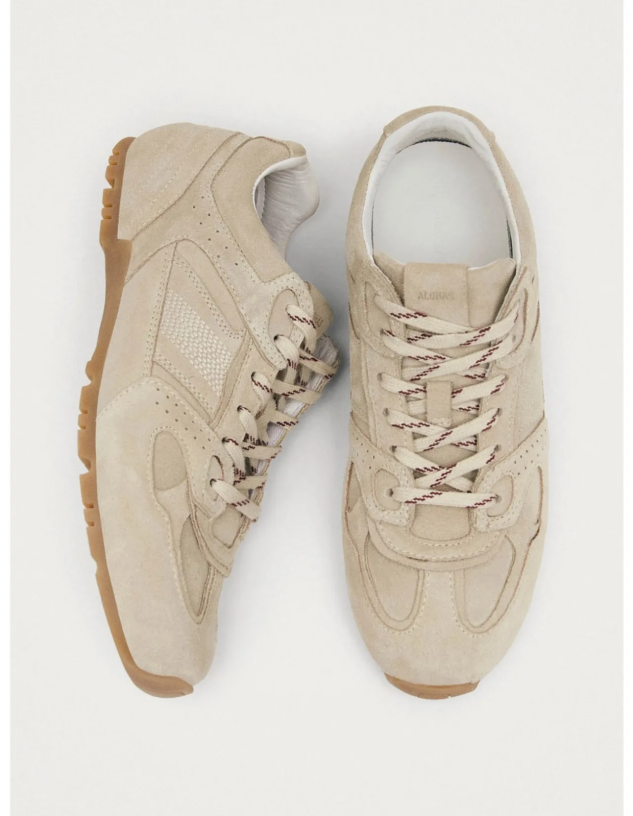 WOMEN's Tb.56 Suede Cream Leather Sneakers