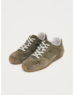 WOMEN's Tb.56 Suede Khaki Leather Sneakers