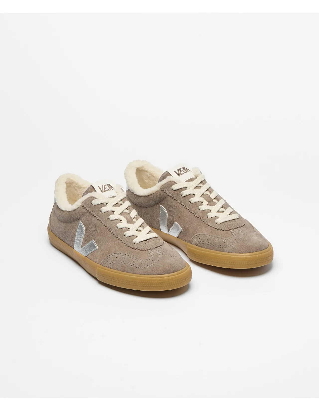 WOMEN'S VOLLEY SUEDE & SHEARLING SNEAKER