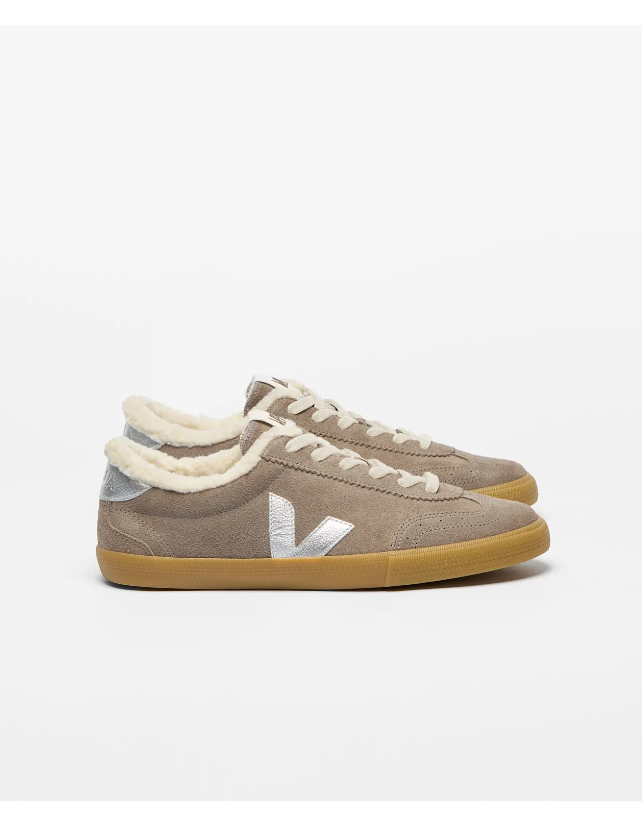 WOMEN'S VOLLEY SUEDE & SHEARLING SNEAKER