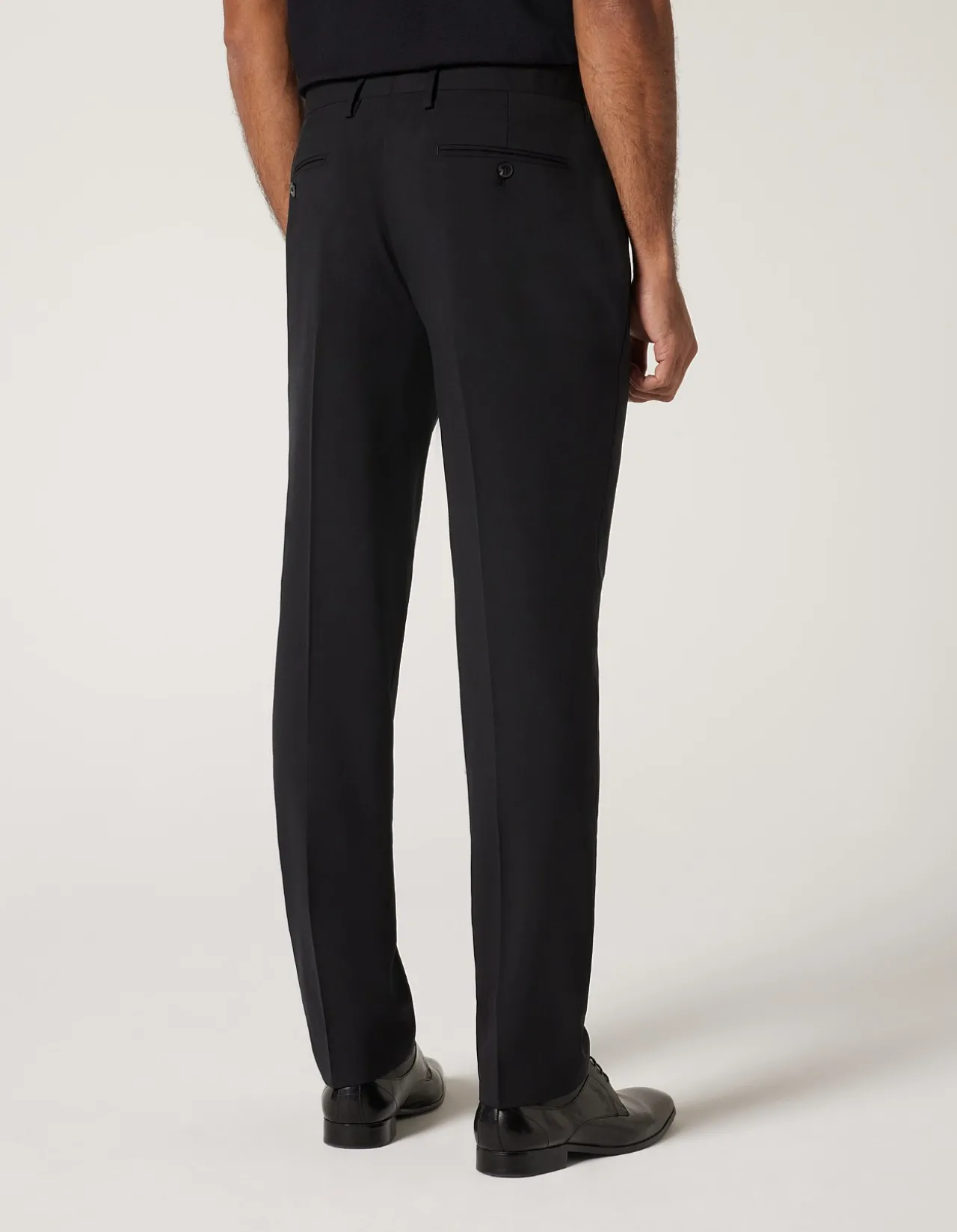 Wool Blend Regular Stretch Premium Tailored Pant