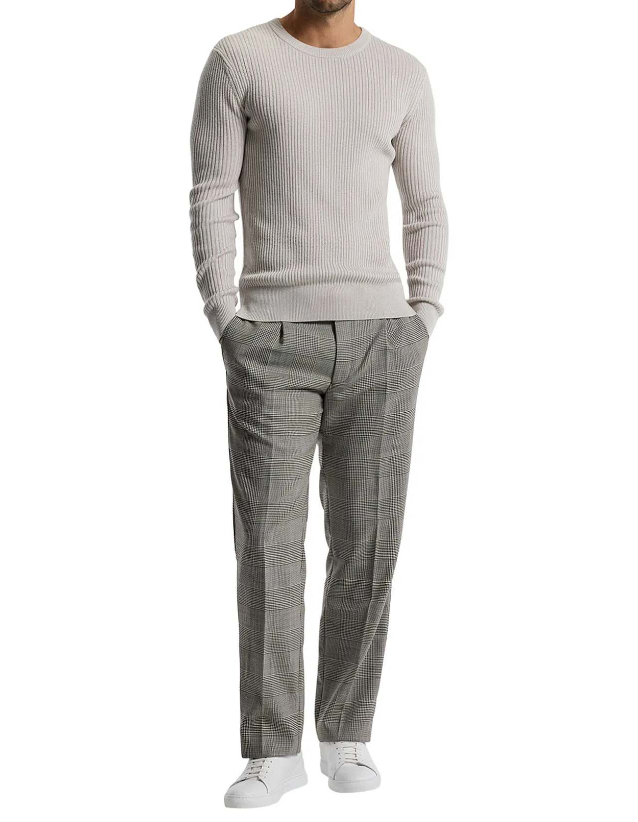 WOOL RIB SWEATER