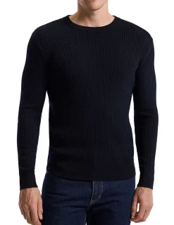 WOOL RIB SWEATER