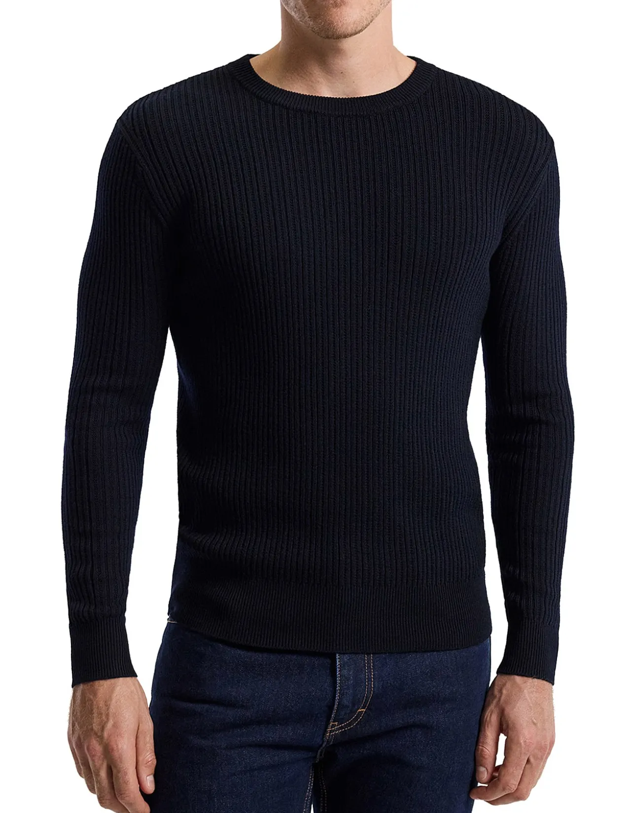 WOOL RIB SWEATER