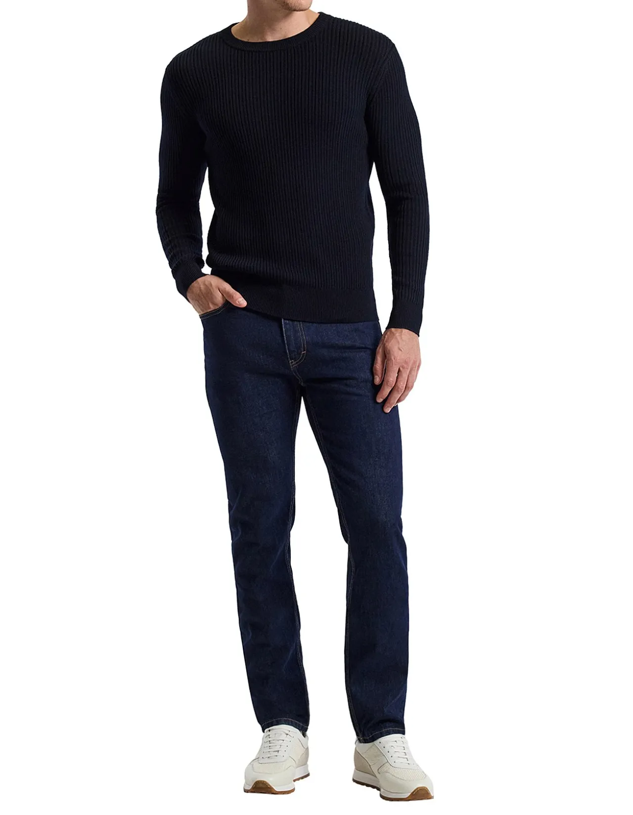 WOOL RIB SWEATER