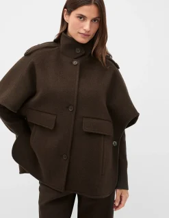 WOOL TRENCH CAPE