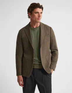 WORDSWORTH LUX HERRINGBONE BLAZER