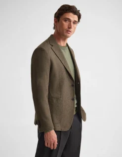 WORDSWORTH LUX HERRINGBONE BLAZER
