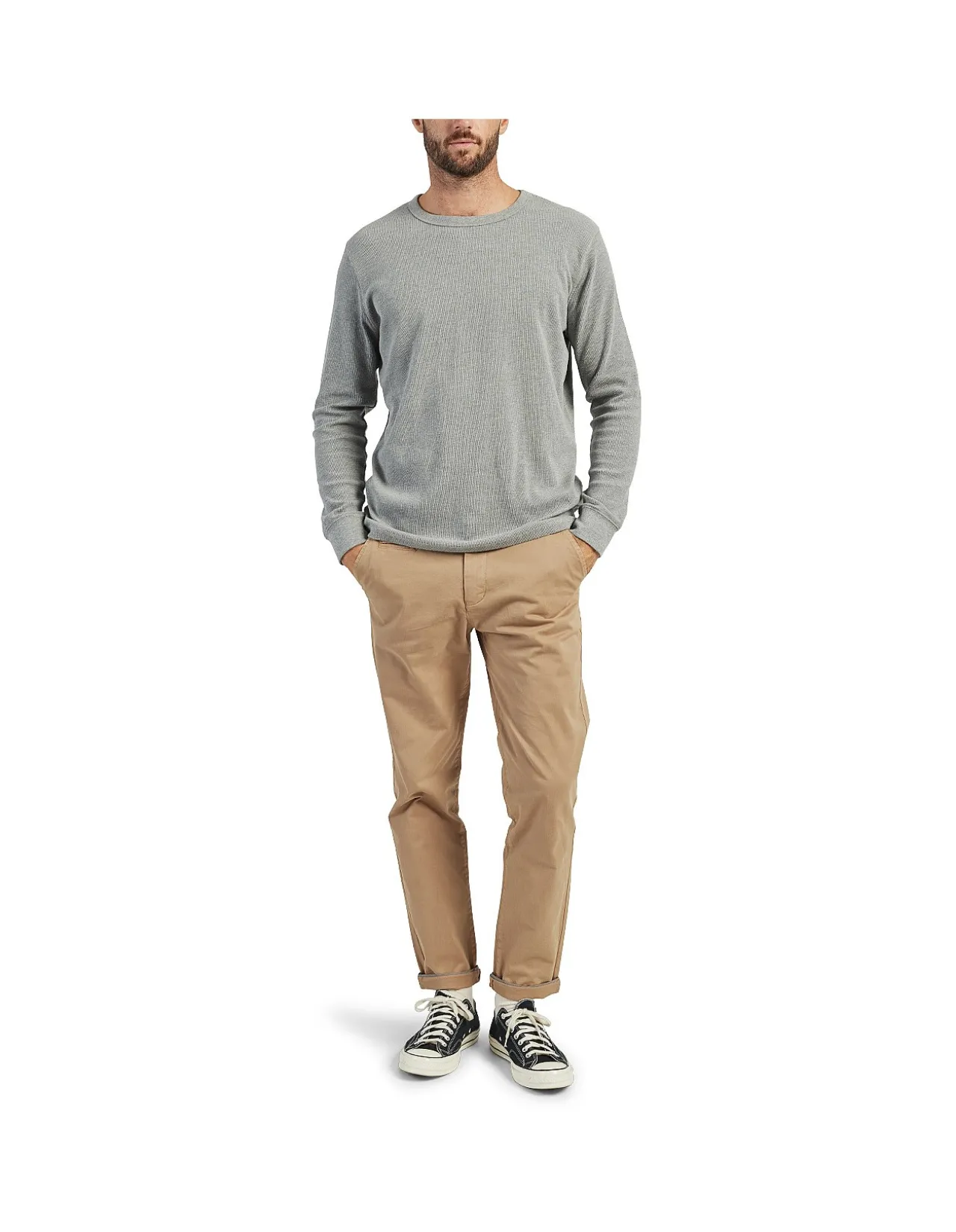Workers Long Sleeve Rib Crew