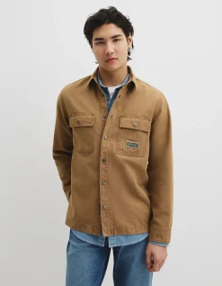 Workwear Garment Dyed Canvas Overshirt