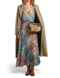 Wrap Front Georgette Dress