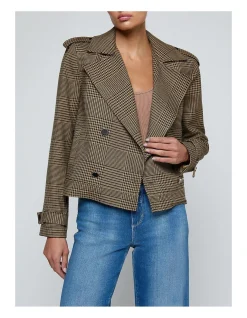XOEY CROPPED TRENCH