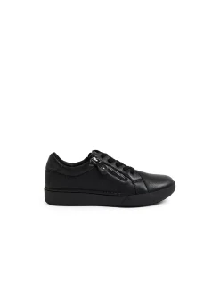 YANNAS SU BLACK BLACK SOLE LEATHER