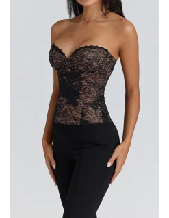 YARA LACE STRAPLESS CORSET TOP