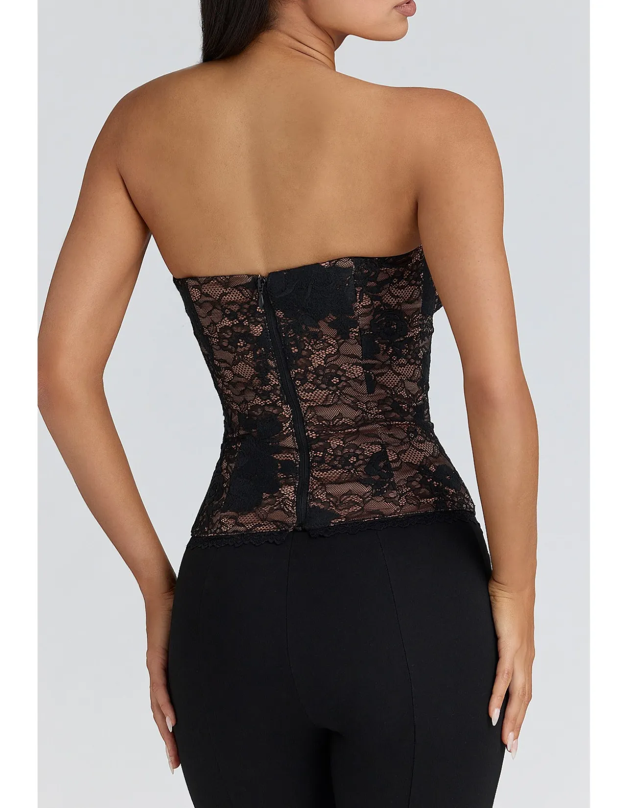 YARA LACE STRAPLESS CORSET TOP