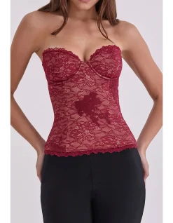 YARA'STRAPLESS CORSET TOP