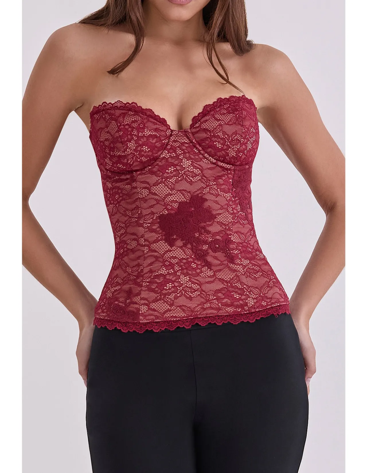 YARA'STRAPLESS CORSET TOP