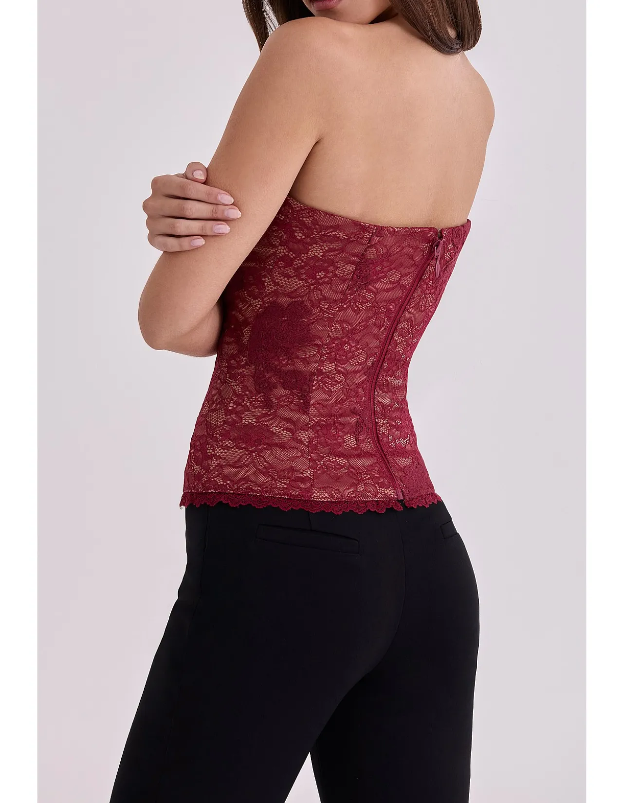 YARA'STRAPLESS CORSET TOP