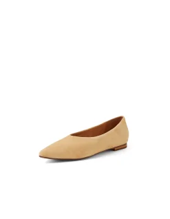 Yoshiro Pointed Suede Ballet Flats