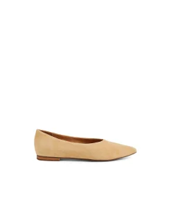 Yoshiro Pointed Suede Ballet Flats