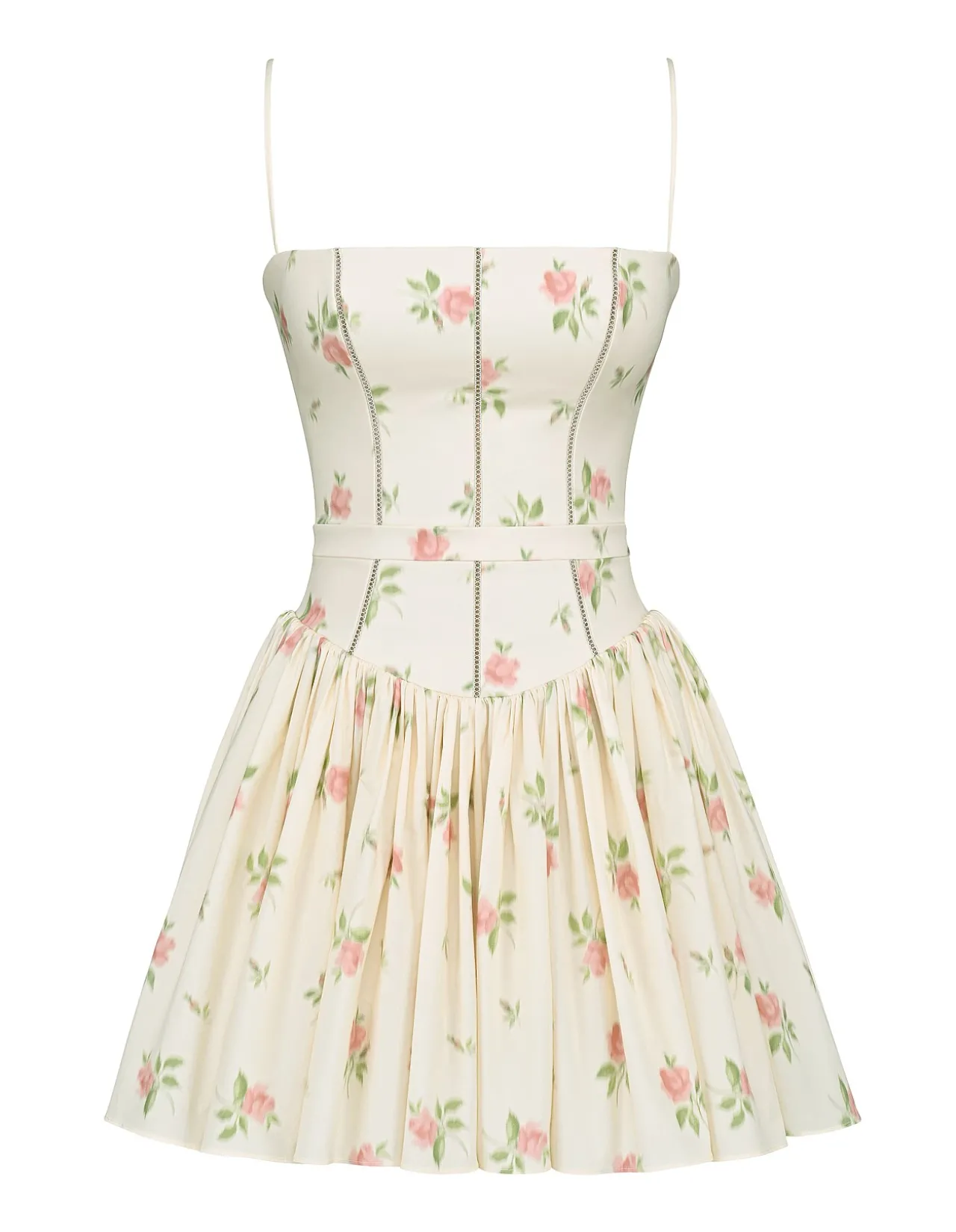 YSABELLA STRETCH COTTON MINI SUNDRESS