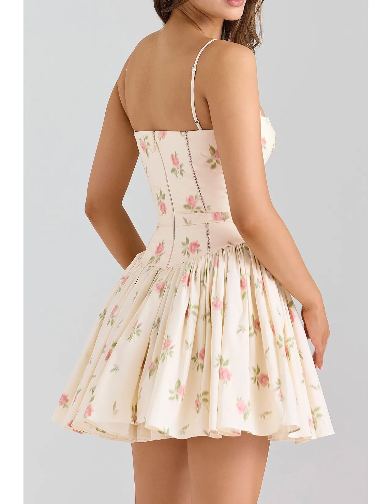 YSABELLA STRETCH COTTON MINI SUNDRESS