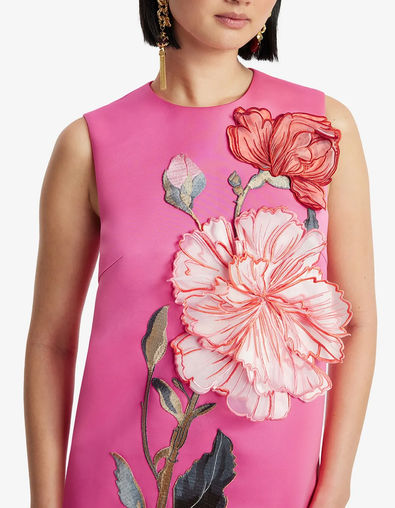 Yvonne Applique Floral Mini Dress