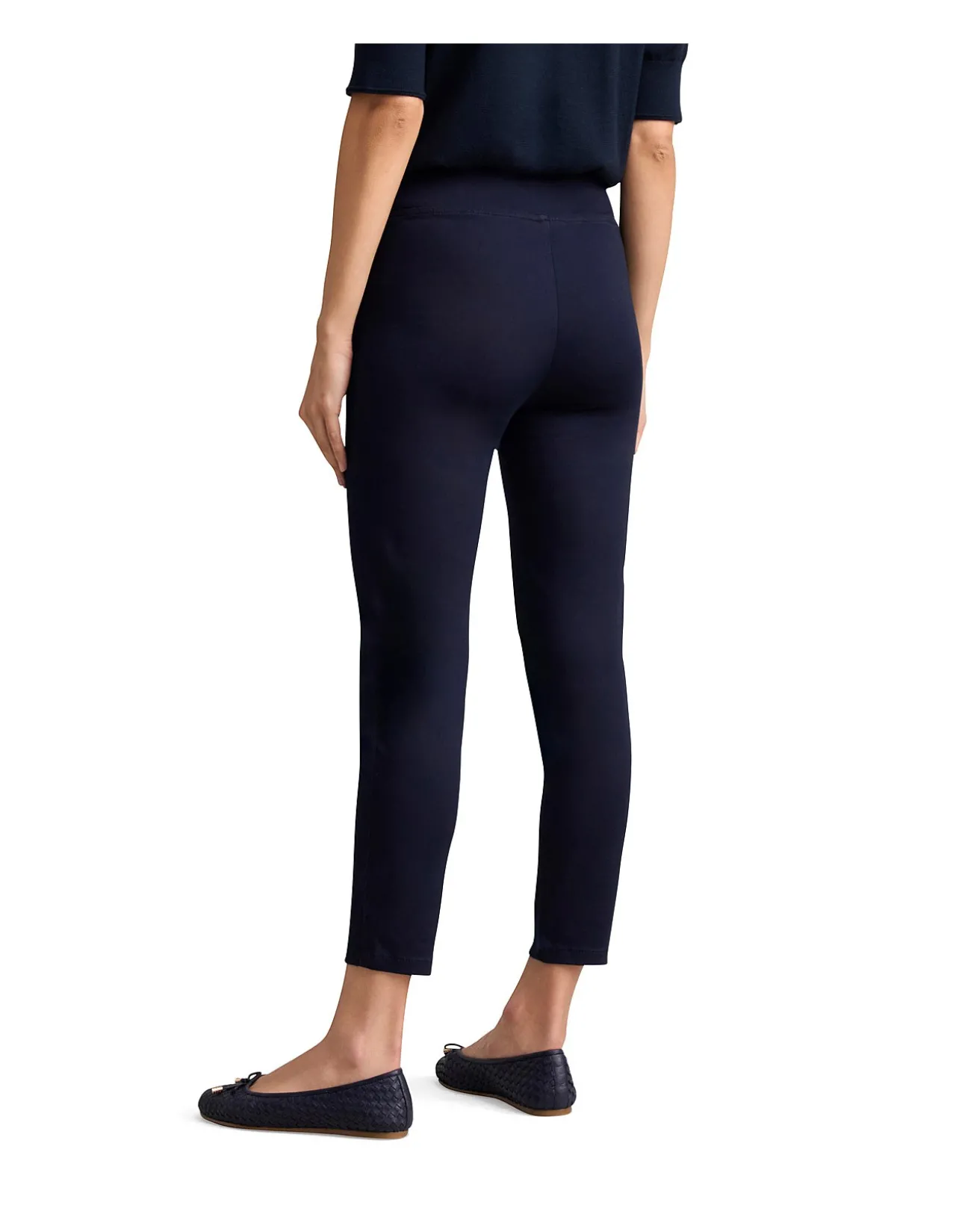 ZIP DETAIL 7/8TH PANT - NAVY