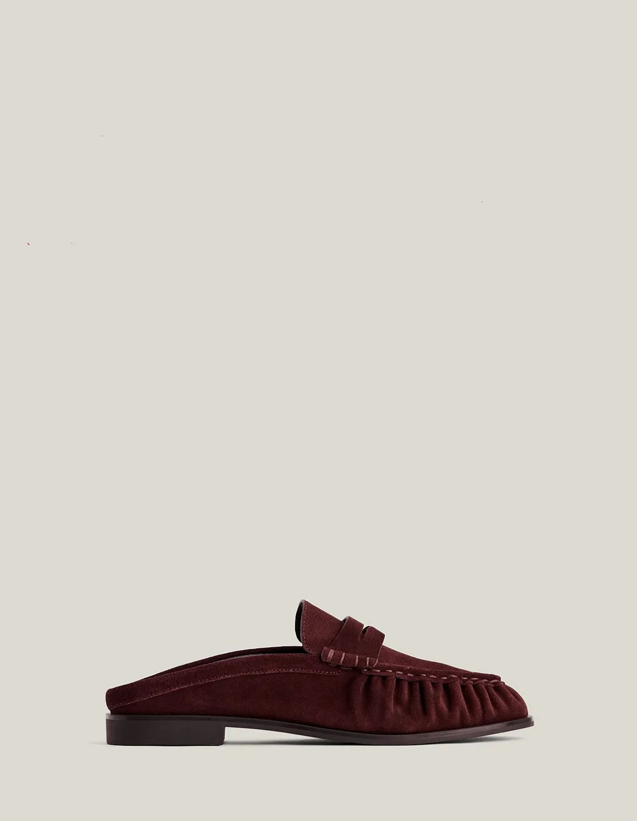 Zoe Suede Mule Loafers