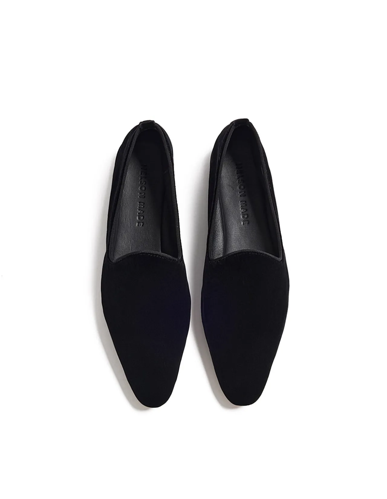 Zora Suede Almond Toe Slip-On Flat